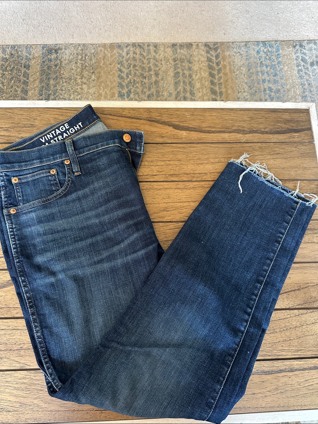 J. Crew Vintage Straight Leg Jeans In Dark Indigo